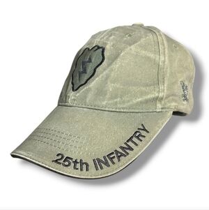 EAGLE CREST US Army 25th Infantry Baseball Cap Vintage Olive Green